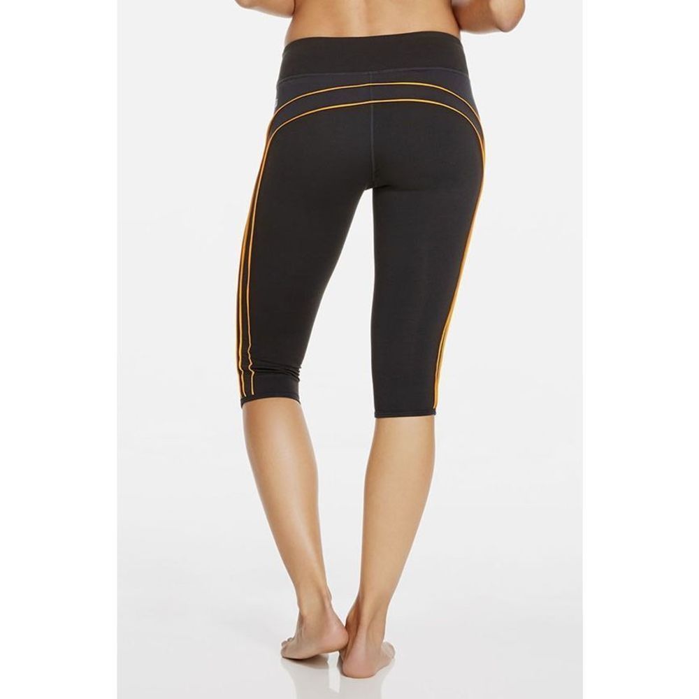 Fabletics Polar Crop Leggings, Medium, Black & Orange, Used - Picture 9 of 9